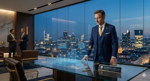 Sovereign Matrix Mandates | Highly selective. 90-day support to secure your dominance. Note: Bookable only after a preliminary consultation. Personal mentoring by Werner Lechner